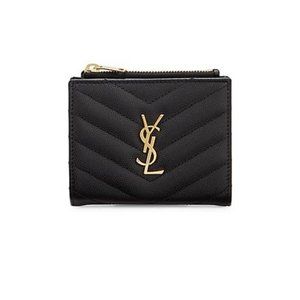❌SOLD❌ YSL Saint Laurent Matelassé Bi-Fold Zip
